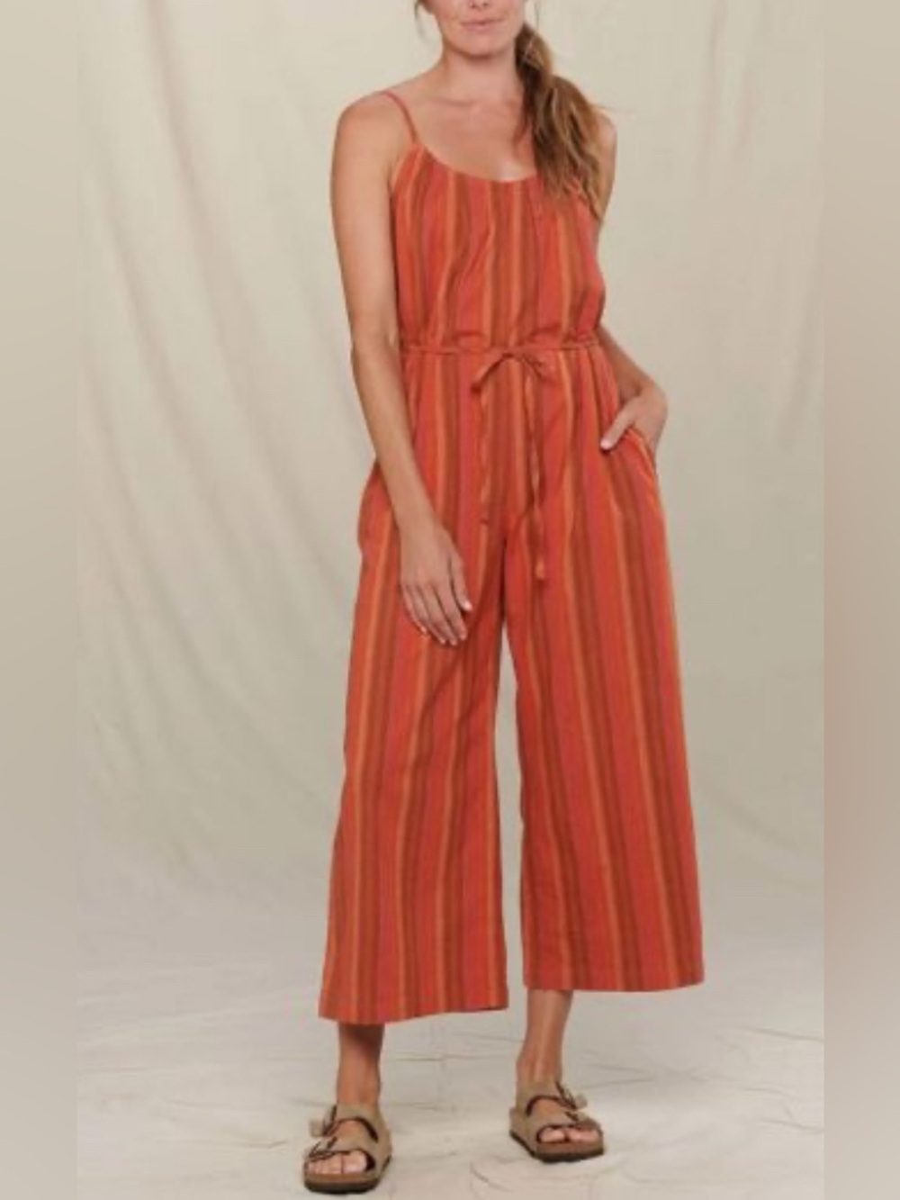 Toad&Co Taj Hemp Strappy Sleeveless Jumpsuit